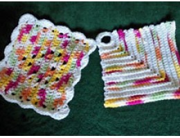 Dishcloth/Potholder Sets in a Variety of Color Choices