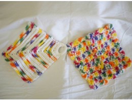 Dishcloth/Potholder Sets in a Variety of Color Choices