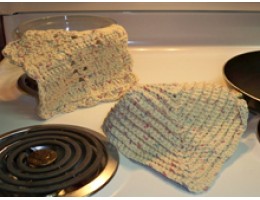 Dishcloth/Potholder Sets in a Variety of Color Choices