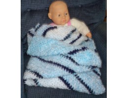 Fuzzy Soft Crocheted Baby Blanket