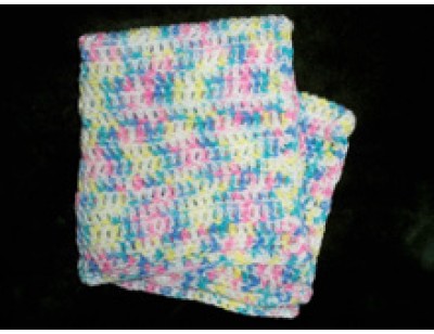 Preemie/Doll Blanket, hand-crocheted