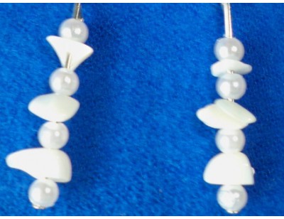 Mother of Pearl & Pearl earrings