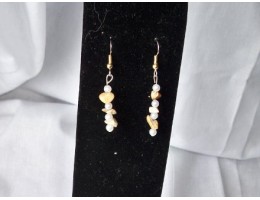 Picture Jasper & Pearl earrings