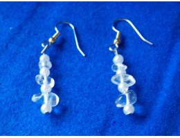 Crystal Quartz  & Pearl earrings