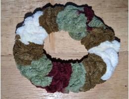 Scrunchies, hand-crocheted