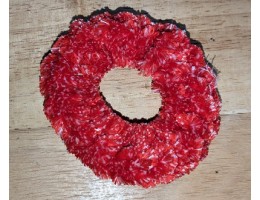 Scrunchies, hand-crocheted