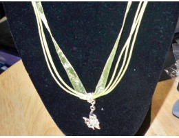 Organza Ribbon & Charm Necklace