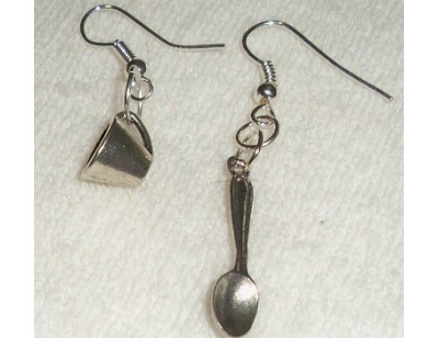Cup and Spoon earrings