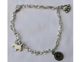 Dog Lovers Chain Charm Bracelet