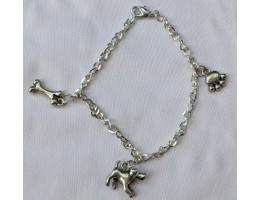 Dog Lovers Chain Charm Bracelet