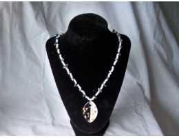 Snowflake Obsidian necklace