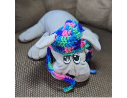 Crocheted Dog Hat for Small Dog