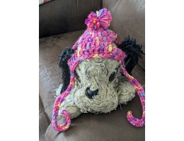 Crocheted Dog Hat for Small Dog