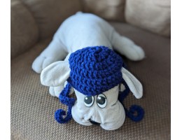 Crocheted Dog Hat for Small Dog