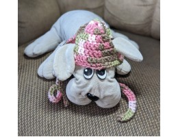 Crocheted Dog Hat for Small Dog