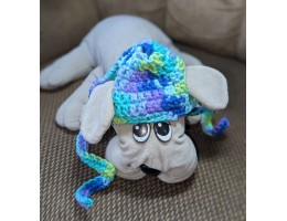 Crocheted Dog Hat for Small Dog