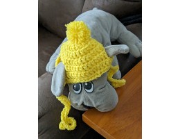 Crocheted Dog Hat for Small Dog