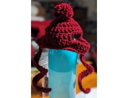 Crocheted Dog Hat for Small Dog