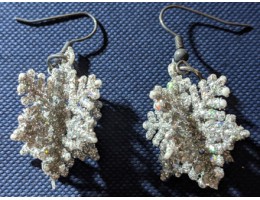 3-D Snowflake Earrings