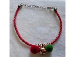 Leatherette Christmas Charm Bracelet