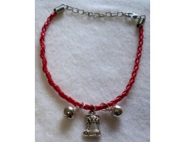 Leatherette Christmas Charm Bracelet