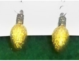 Tiny Metallic Glitter Bulb Earrings