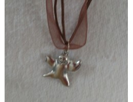 Halloween Charm Ribbon Necklace