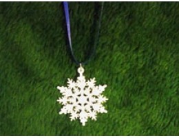 Large Snowflake Necklace