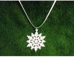 Large Snowflake Necklace