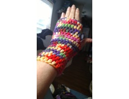 Hand-crocheted Wrist Warmers