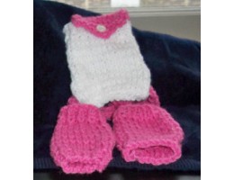 Knit Leg Warmers and Matching Backpack for 18-inch Doll