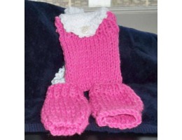 Knit Leg Warmers and Matching Backpack for 18-inch Doll