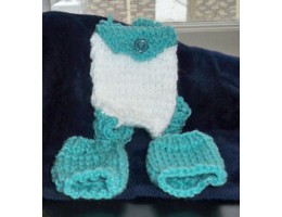 Knit Leg Warmers and Matching Backpack for 18-inch Doll