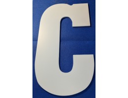 Wood Letter, 13 inch, "C"