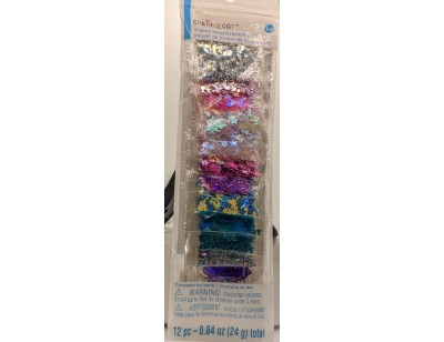 Unicorn-themed Glitter Embellishment pack