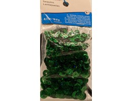 Sequins, Multi Size - Green