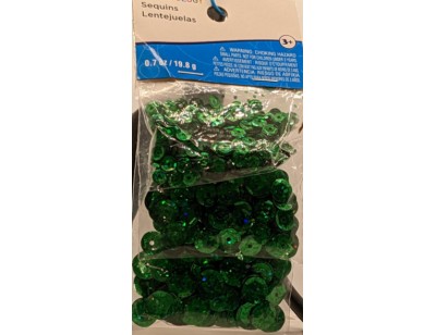 Sequins, Multi Size - Green