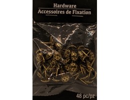 Furniture Tacks, 48 ct. - Antique Brass