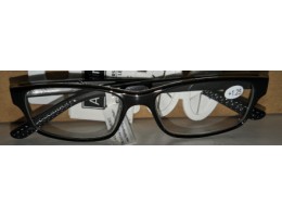 Reading Glasses, Black - 1.25 strength