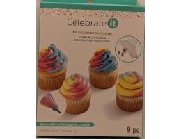 Tri-Color Cake Decorating Set
