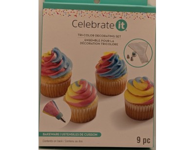 Tri-Color Cake Decorating Set
