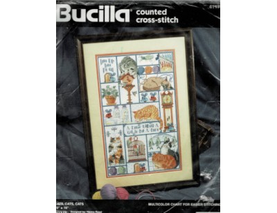 Cats, Cats, Cats vintage counted cross stitch kit Cats, Cats, Cats vintage counted cross stitch kit