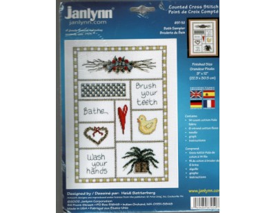 Bath Sampler vintage counted cross stitch kit Bath Sampler vintage counted cross stitch kit