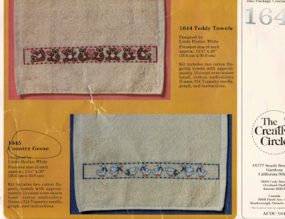 Country Geese Cross Stitch Fingertip Towel Kit – Out of Print