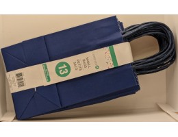 Paper Bag, Small, 13 per package - Navy