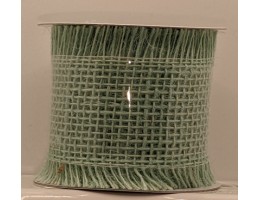 Ribbon, Burlap, 2.5 inches wide - Mint Green