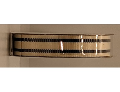 Ribbon, Grosgrain Ticking Striped, 5/8 inch wide