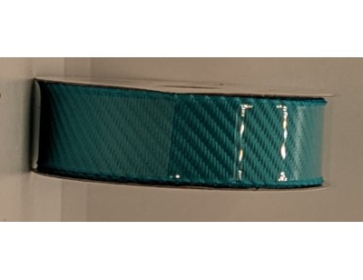 Ribbon, Patterned, 7/8 inch wide - Dark Turquoise