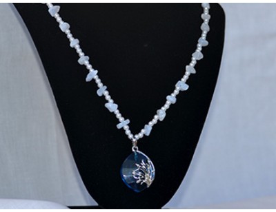 Blue Lace Agate necklace