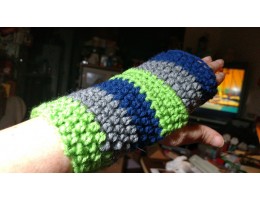 Hand-crocheted Wrist Warmers